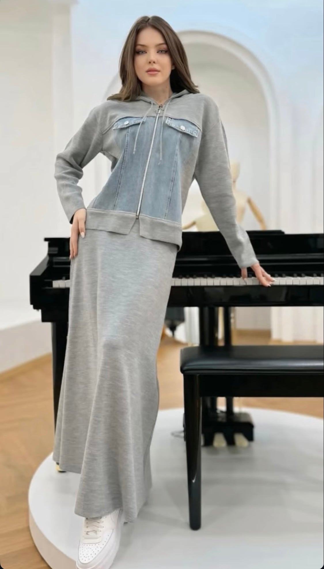 KNITWEAR SKIRT-SET