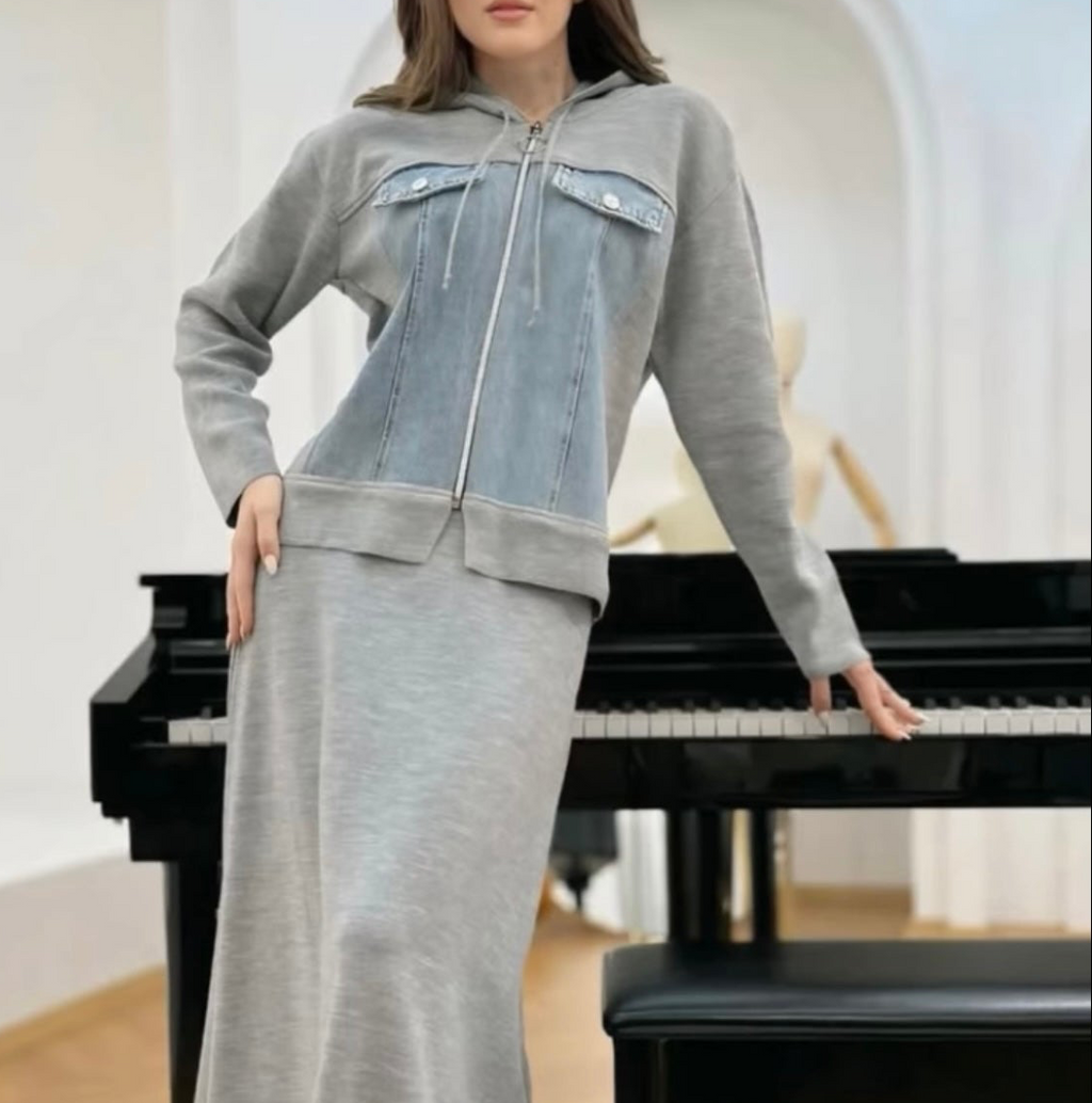 KNITWEAR SKIRT-SET