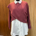 SEMI-KNITWEAR SHIRT